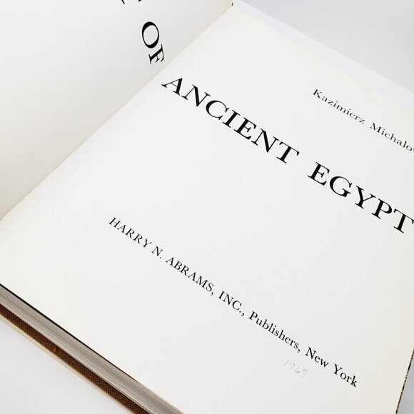 Ancient Art of Egypt Michalowski Abrams Book w/ Original Receipt Vintage 1960s - Picture 5 of 11